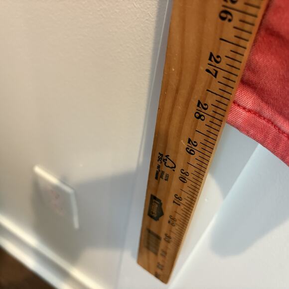 J Jill Authentic Fit Slim Ankle Jeans Women SZ 4 Pink Nantucket Red Ankle Pants - Picture 9 of 13